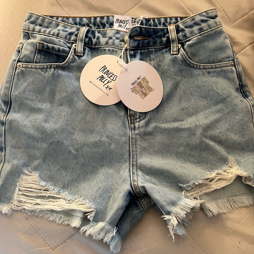 Princess Polly denim shorts